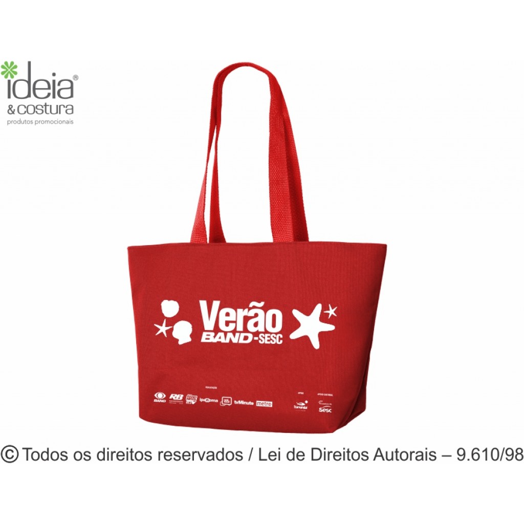 BOLSA DE PRAIA EM NYLON 43X27X12CM 68N